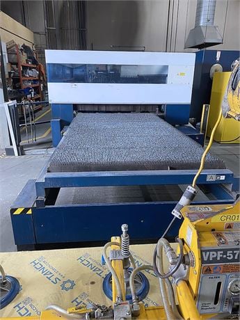 Trumpf #TruLaser-3030, CNC CO2 laser, 5000 watt, 120" X, 60" Y, 4.5" Z, 1" mild steel capacity, dual shuttle