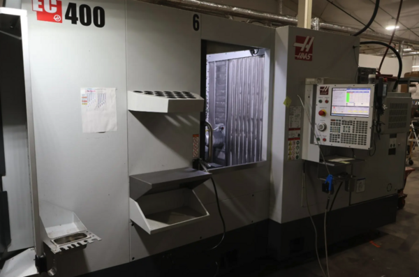 Haas #EC-400PP, CNC horizontal machining center, 22" X, 25" Y, 22" Z, 15000 RPM, 70 automatic tool changer