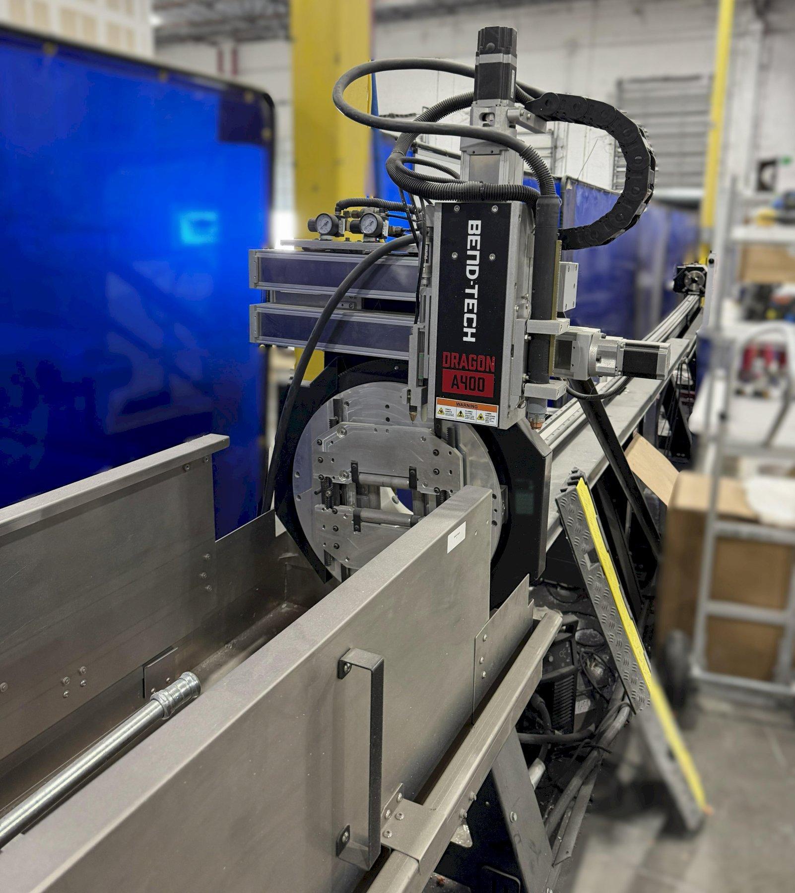 Bend-Tech #Dragon-A400, CNC tube plasma cutting system, 24' cut length, 6" round, 4" square, 400 lb. max