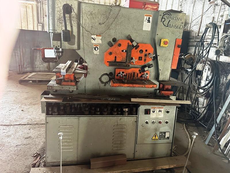 3-1/2" x 3-1/2' " x 3/8" Armstrong, Blum Marvel Spartan #IW66D, ironworker, 66 ton, 2004
