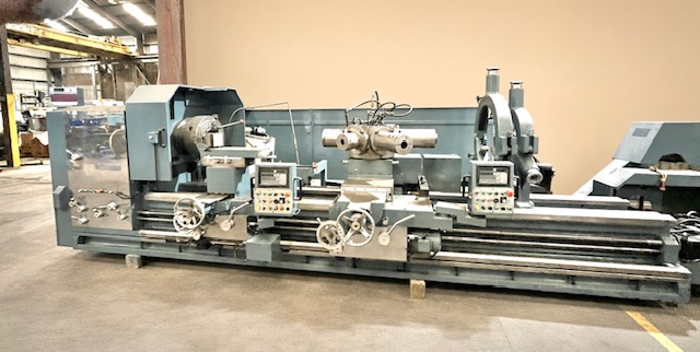 50" x 152" Vantage #PB-50, twin carriage engine lathe, 37" swing over cross slide, 9" spindle bore, 50 HP