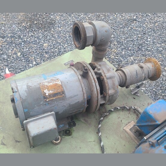 Goulds #3643, Centrifugal Pump, 2" suction x 1.5" discharge, 5 HP Westinghouse motor, 3485 RPM, 230/460 Volt