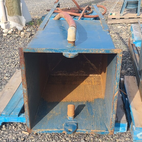 90 gallon Pump Box, 23" x 23", 42" deep at edge, 50" deep at center, (2) 1.5" threaded inlets, 2" threaded