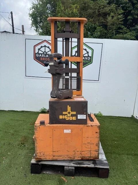 2,500 lb. Big Joe #PDM-25-130, Electric Walking Pallet Lift Truck, 130" lift height, 24" load center, 12 V.