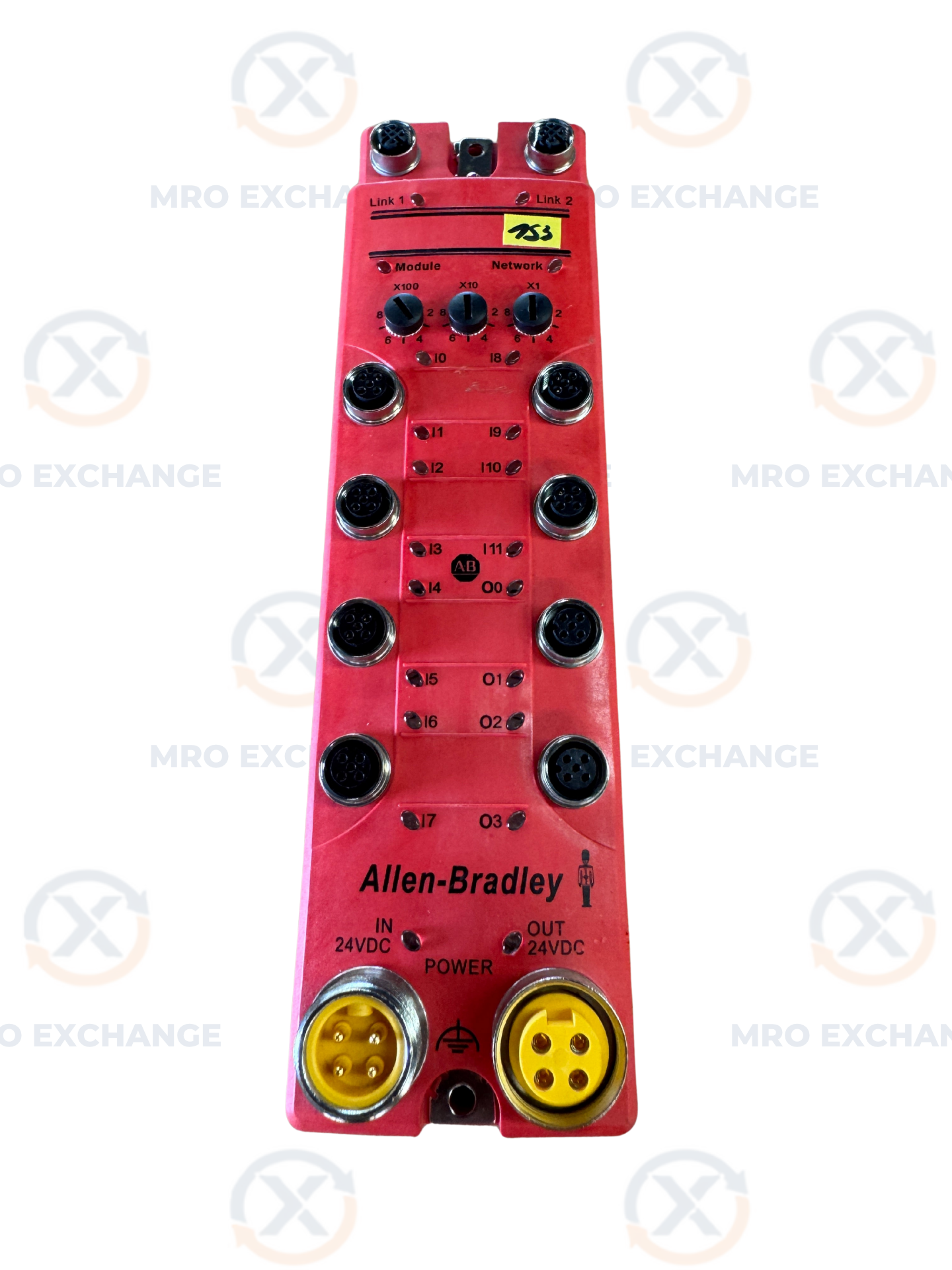 Allen-Bradley #1732ES-IB12XOB4, ArmorBlock Guard I/O Input/Output Module, 24 Volts DC, 11-30 Volts DC Inputs