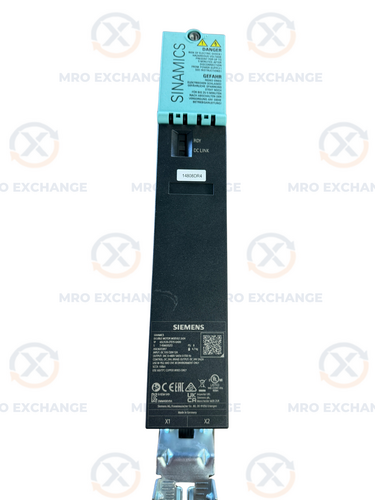 Siemens #6SL3120-2TE15-0AD0, Sinamics Double Motor Module, 2 x 5 Amp, 510-720 Volts DC Input, 3 AC 0-480