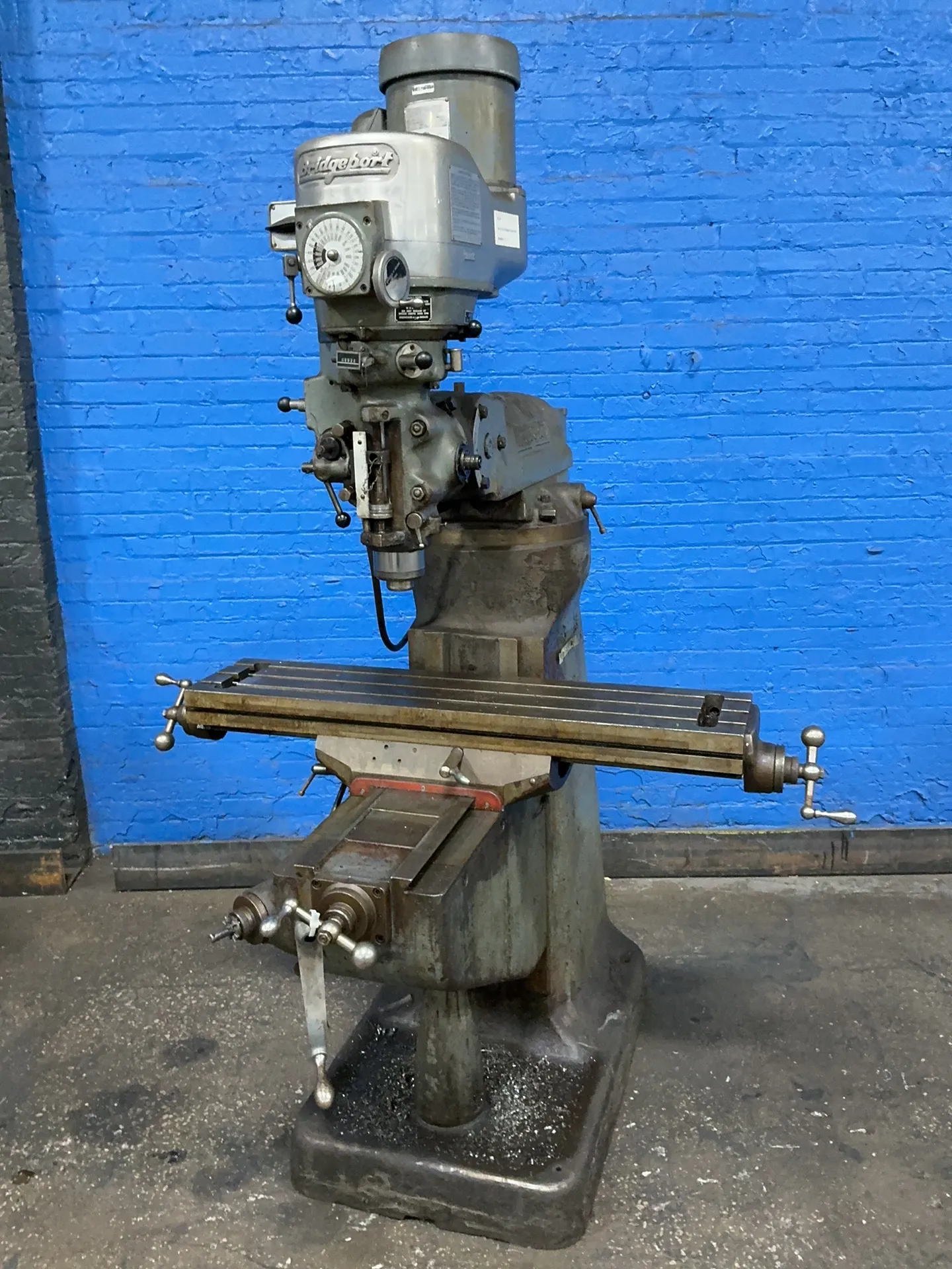 Bridgeport, vertical mill, 9" x 42" table, 1 -1/2 HP, 1730 RPM, 230/460 V. (2 available)