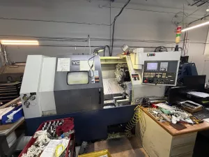 YCM #GT-250A, CNC Lathe, 21.6" swing, 13.78" turning diameter, 8" chuck, 2" bar, 4500 RPM, 2007