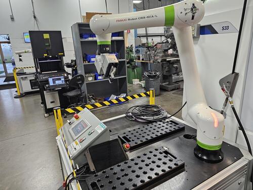 Fanuc CRX-10i-A/L, 6-Axis cobot, 22.05 lb. payload, 55.83" reach, long reach arm, floor, inverted, angled