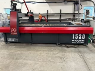 Omax #Maxiem-1530, waterjet, 5' x 10', 120" X, 62" Y, 12" Z, 40 HP pump, 50,000 PSI, 500 IPM, 480 V., AIO