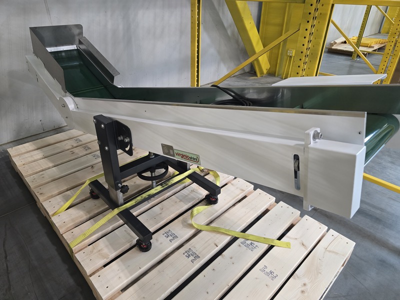 12.6" wide x 7.3' long, Shini #CB-5, adjustable nose over conveyor, new, 2026
