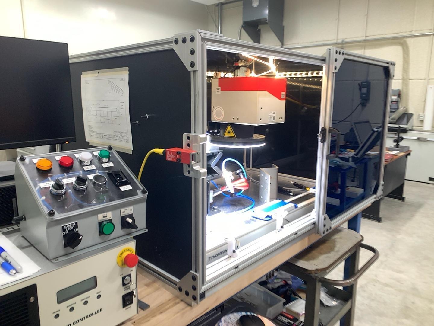 Amada #LF-1000A-AP-M50, CNC fiber laser welder w/ scan head, 1000 watt, clock wise or modulated, single &