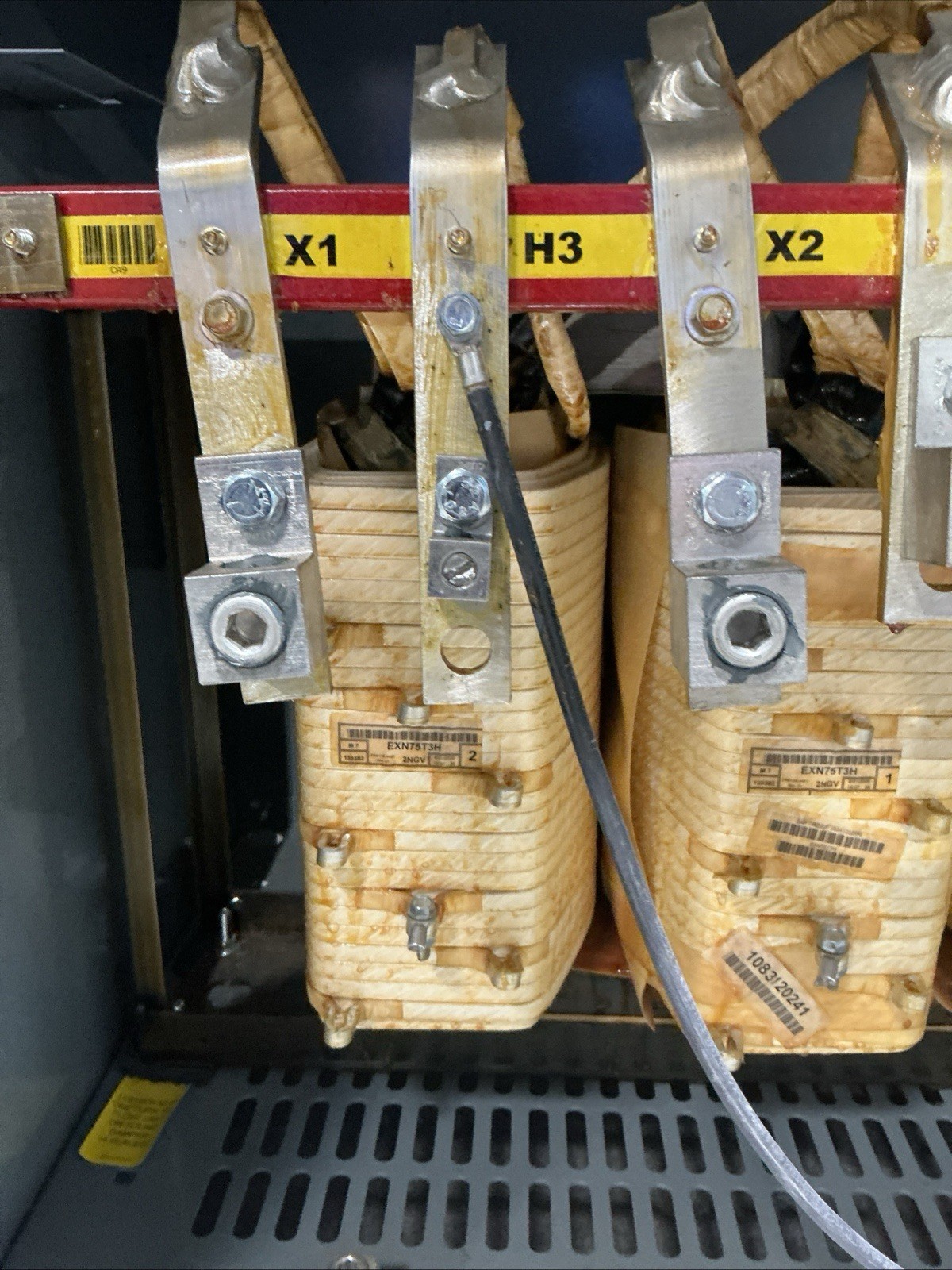 75 KVA 480 Delta Primary, 208Y/120 Secondary, Square D #EXN75T3H, Dry Type Transformer, 3 Phase, 60 Hz
