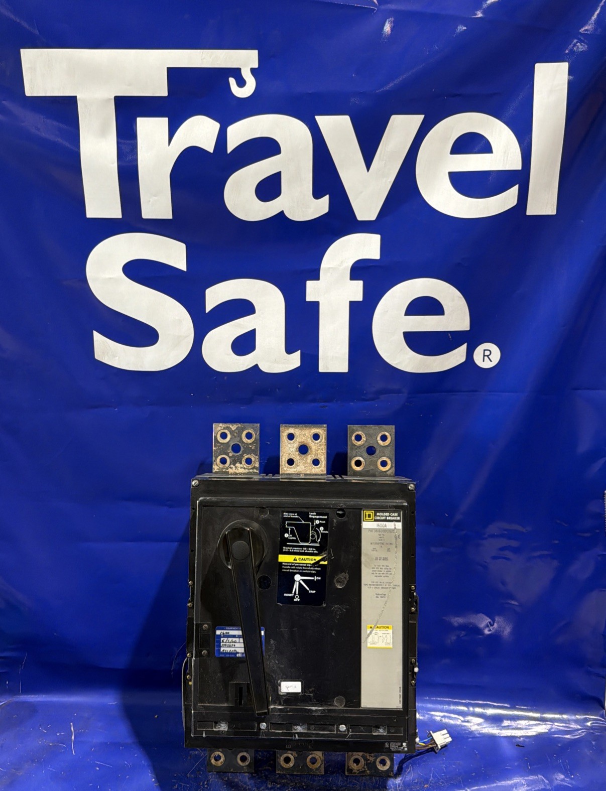 1600 Amps, Square D #PAF361600DCI625, bolt-on main circuit breaker, 600 Volts, 3 Pole, 25 KA (3 available)
