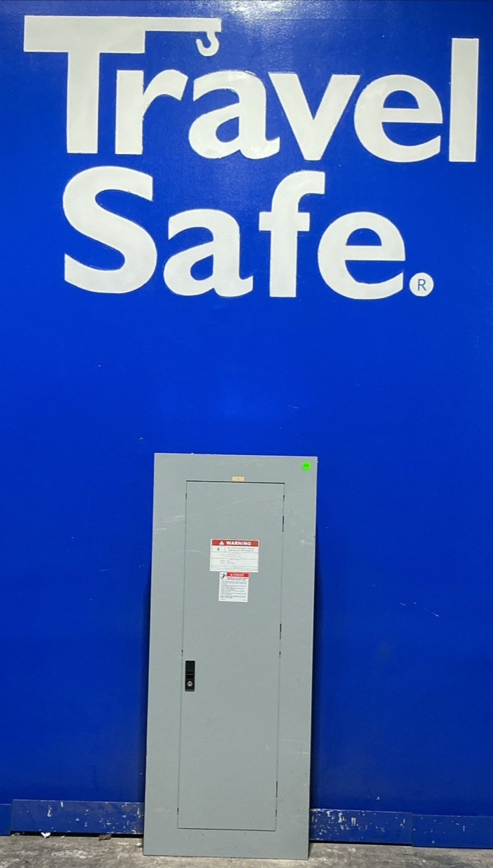 225 Amp. General Electric AQU4322RCX, Main Breaker Panelboard, 225 Amp main breaker, 208Y/120 Volts, 3 Phase