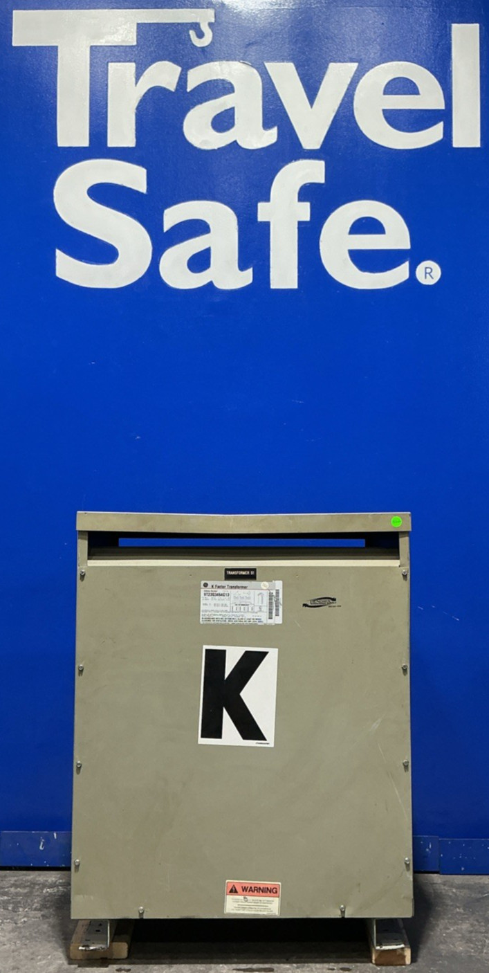 75 KVA 480 Primary, 208Y/120 Secondary, General Electric #9T23Q3464G13, Transformer, 3 Phase, 60 Hz