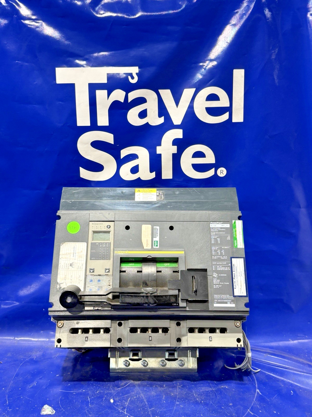 1200 Amps, Square D #RJA36120CU44CE1ACSAYP, I-Line circuit breaker, 600 Volts, 3 Pole