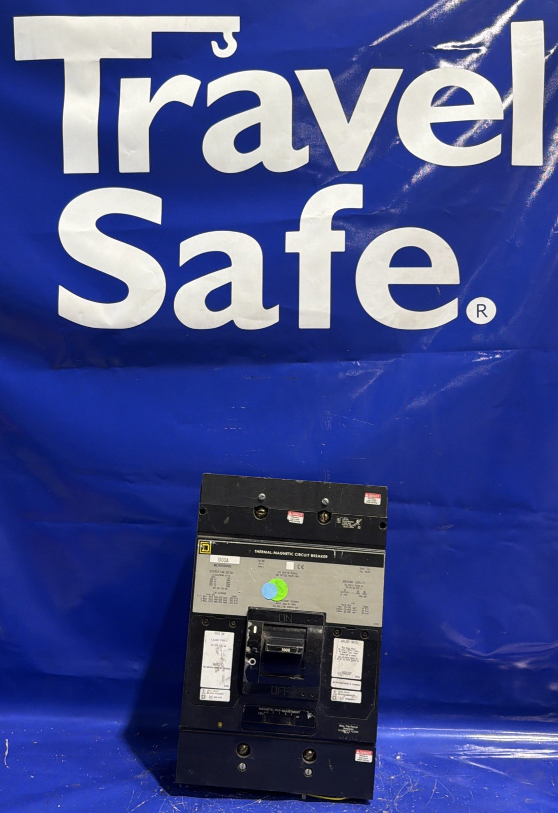 1000 Amps, Square D #MHL3610001426, thermal-magnetic circuit breaker, 600 Volts, 3 Pole