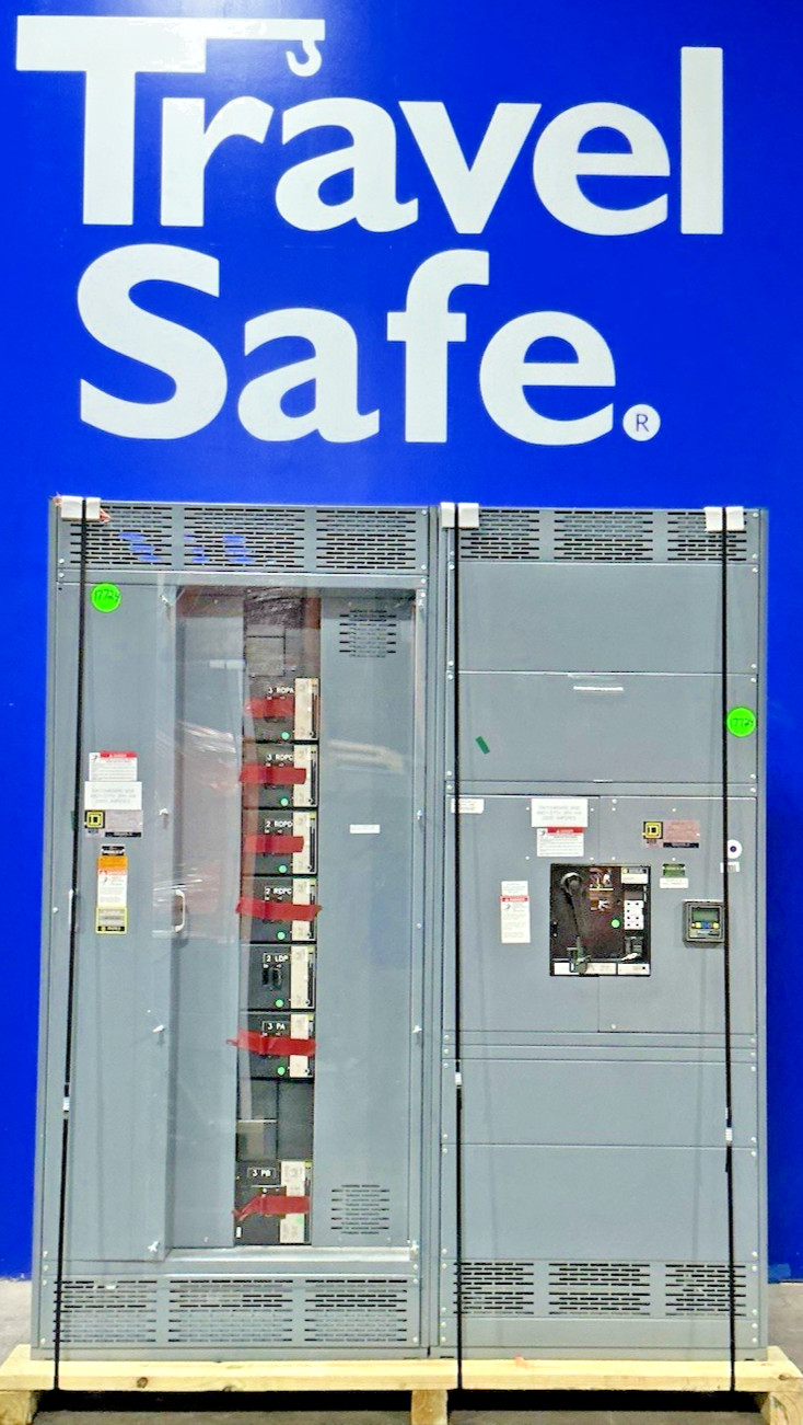 2500 Amps, Square D 15074538-001, QED Switchgear, 2 Section, 480Y/277 Volts, 3 Phase, 4 Wire, lineup