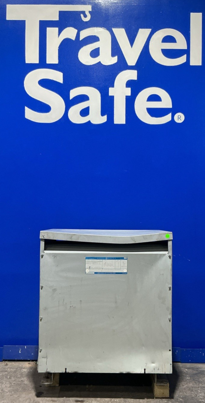 75 KVA 480 Primary, 208Y/120 Secondary, General Electric #9T23B3879, Transformer, 3 Phase, 60 Hz
