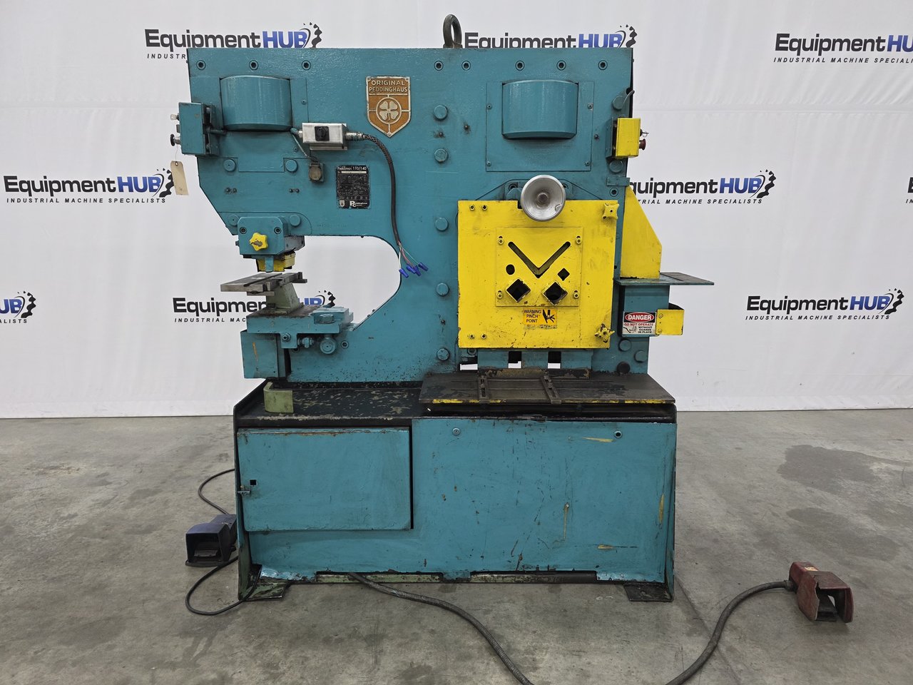 6" x 6" x 1/2" Peddinghaus #Peddimax-110/140, ironworker, 110 ton, 10 HP, 230/460 V.