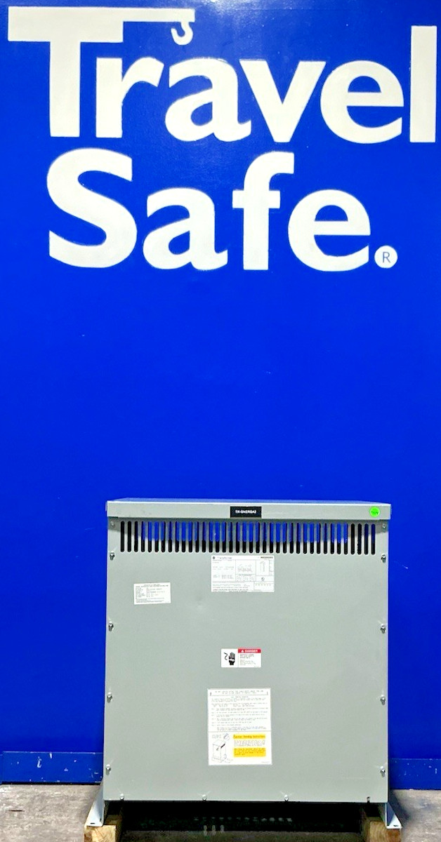 75 KVA 480 Primary, 208Y/120 Secondary, General Electric #9T10A1004, Transformer, 3 Phase, 60 Hz, NEMA 2