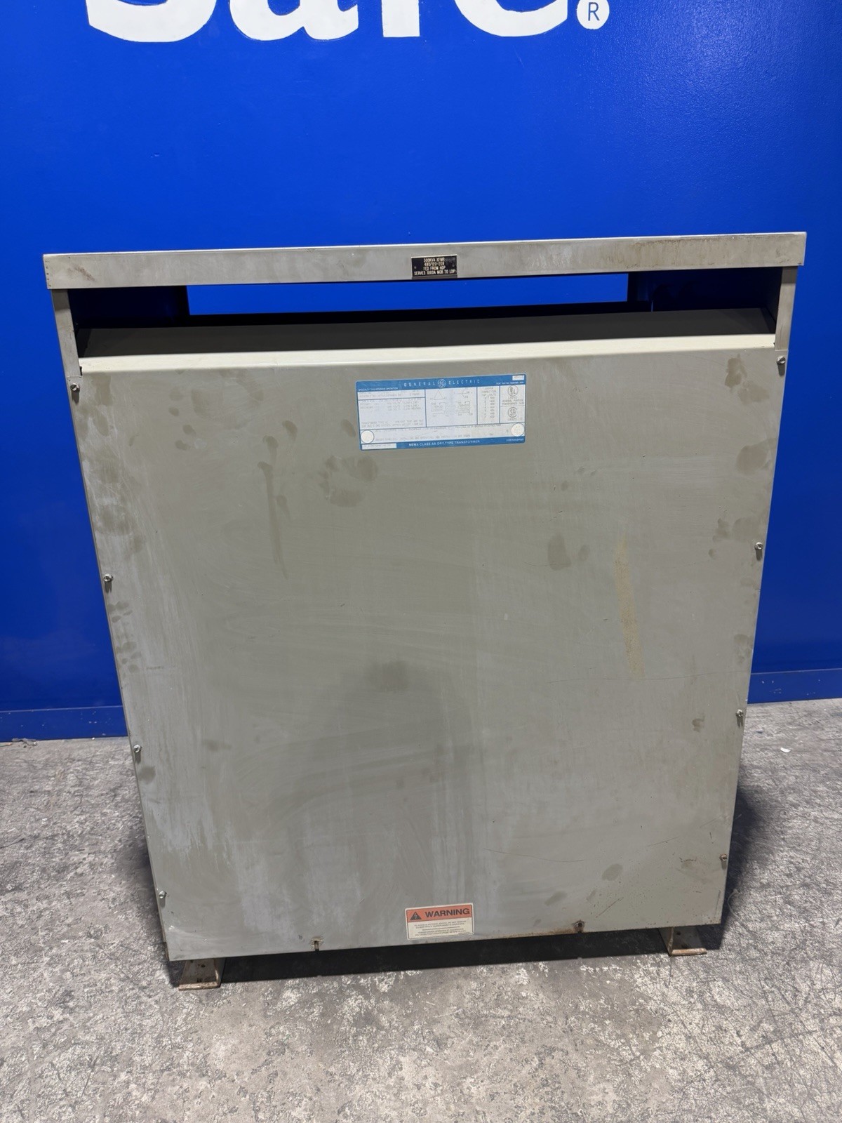 300 KVA 480 Primary, 208Y/120 Secondary, General Electric #9T23B3878, Dry Type Transformer, 3 Phase, 60 Hz