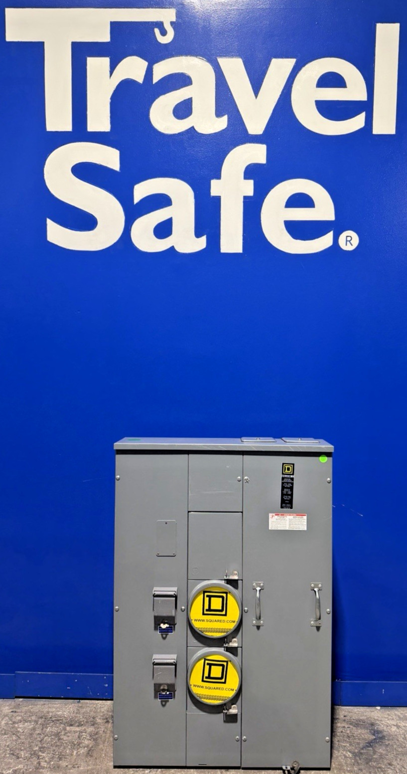 400 Amp, Square D #MPH42-200, Meter-Pak meter center, 2-position, 240 Volts, 1 Phase, 3 Wire, NEMA 3R