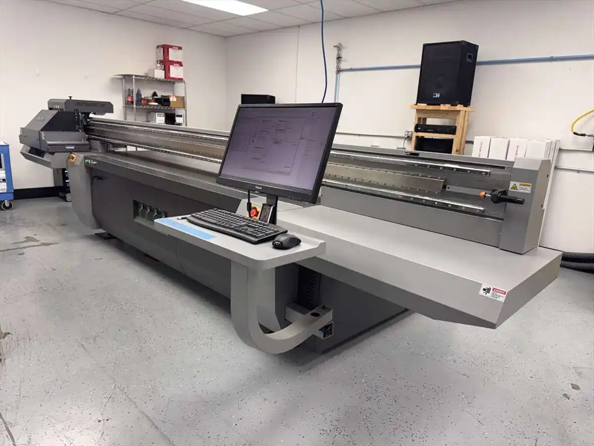 CET Color #K2-1000L, UV flatbed printer, 60" x 120" print area, 4" thick print media, chiller, 2024 (2