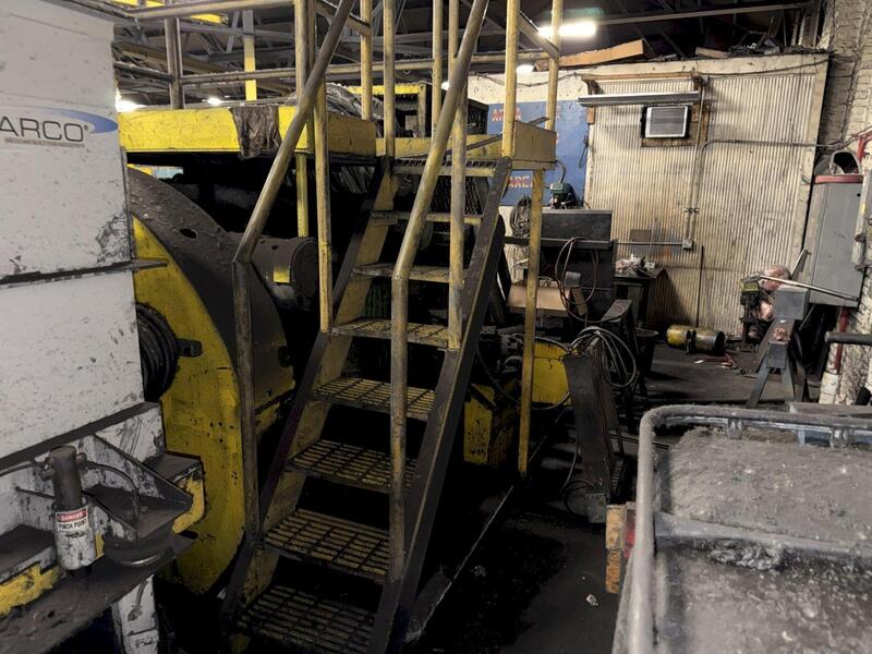 5" National, Upsetter, 1100 ton, 15" stroke, 30 SPM, 7" grip opening, 8-1/8" gather, 2-1/2" hold, 24" die