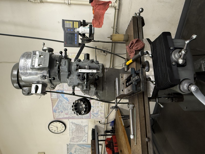 Bridgeport #Series-I, Vertical Knee Mill, 9" x 32" T-slotted table, 30" X, 12" Y, 16" knee, 5" quill, 2 HP