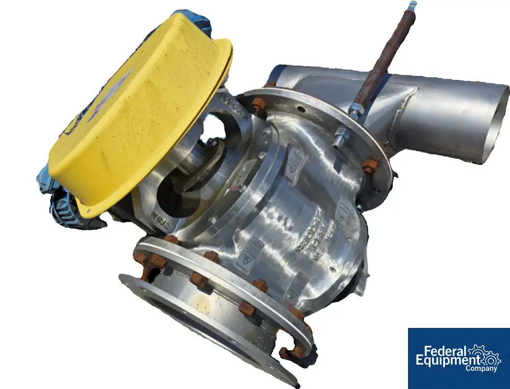 10" Rotary Valve, Stainless Steel, 2 HP chain rotor drive, 208-230/460 V. (3 available)