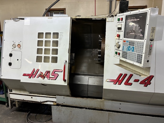 Haas #HL-4, CNC Lathe, 24" swing, 39" machining length, 14" turning diameter, 10" chuck, 3" bar, 30 HP, 3400