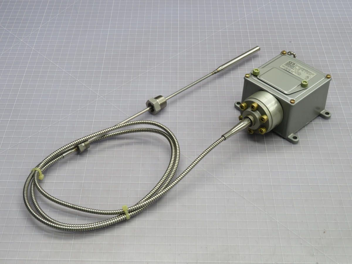 CCS #604TU3, Temp Switch, Set Point -17.8-65.6C, 93C Max Process, 34.5 Bar Proof, SPDT 11A, NEMA 4/13