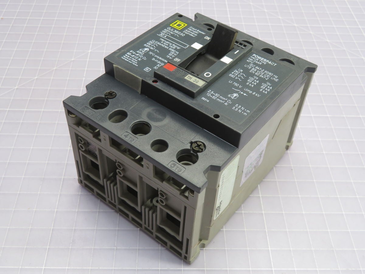 Square D #GJL36030, Molded Case Circuit Breaker