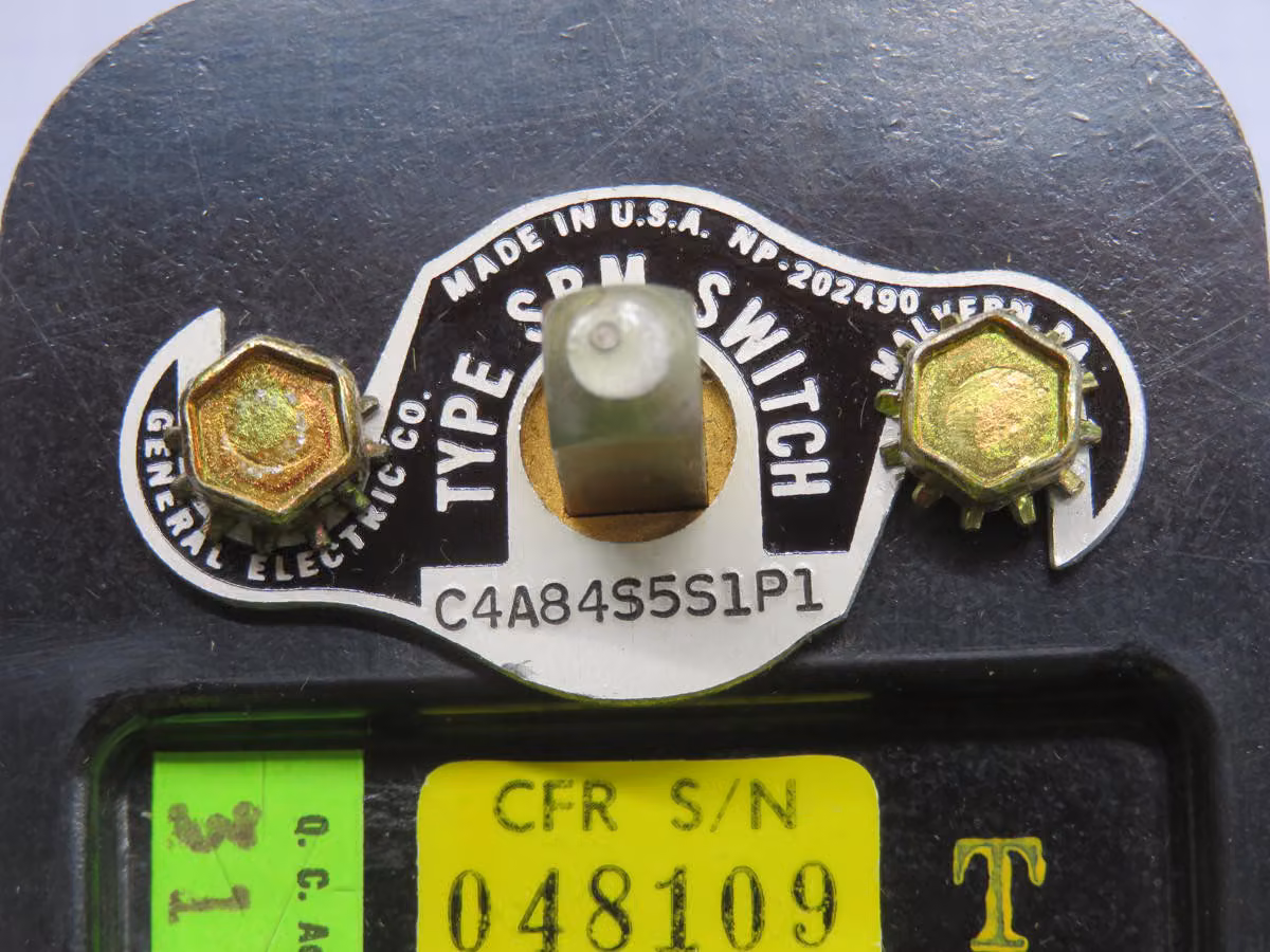 GE #C4A84S5S1P1, Rotary Cam Switch, 16SBMC4