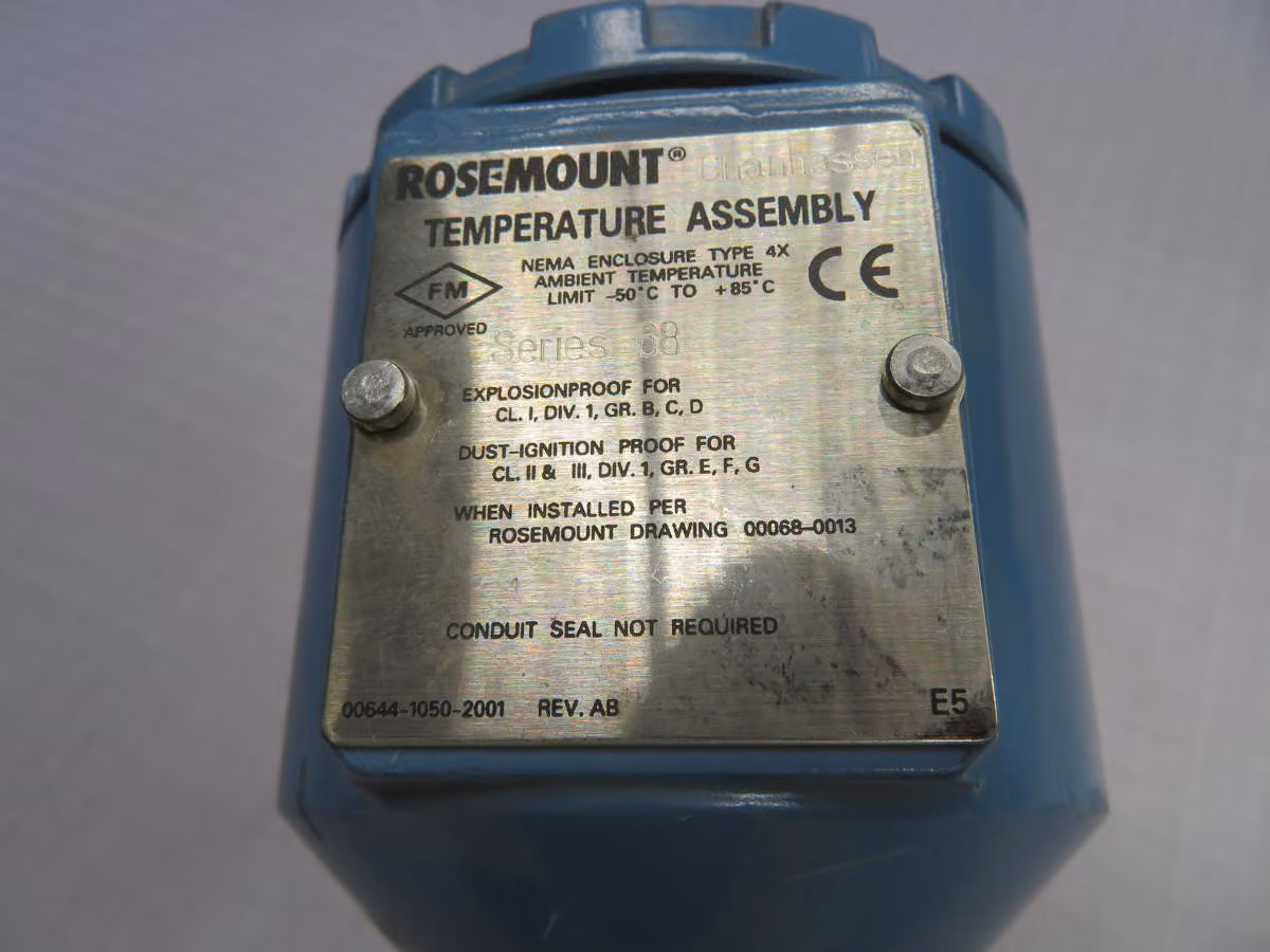 Fisher Rosemount #68, Temperature Transmitter