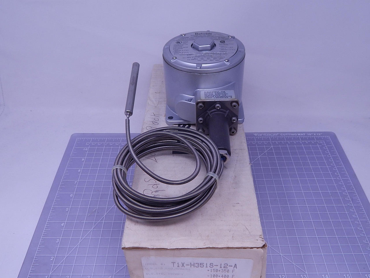 Barksdale #T1X-H351S-12-A, explosion proof temperatur