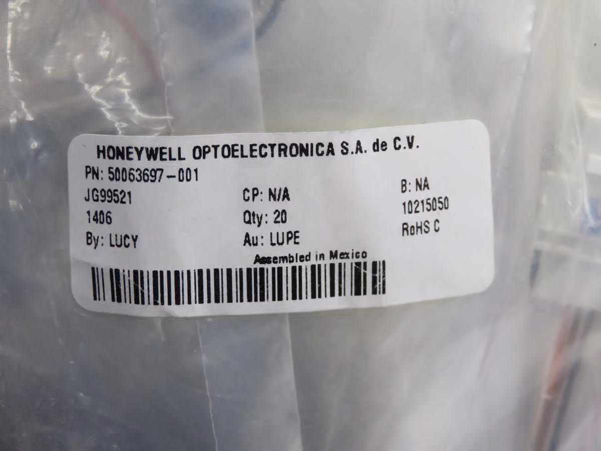 Honeywell #50063697-001, Switch Assy, LOT of 20