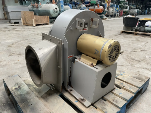 3480 cfm Cincinnati Fan #HDBI-120, centrifugal fan, 3500 RPM, 12.25" wheel diameter, 9.375" x 13.75" outlet