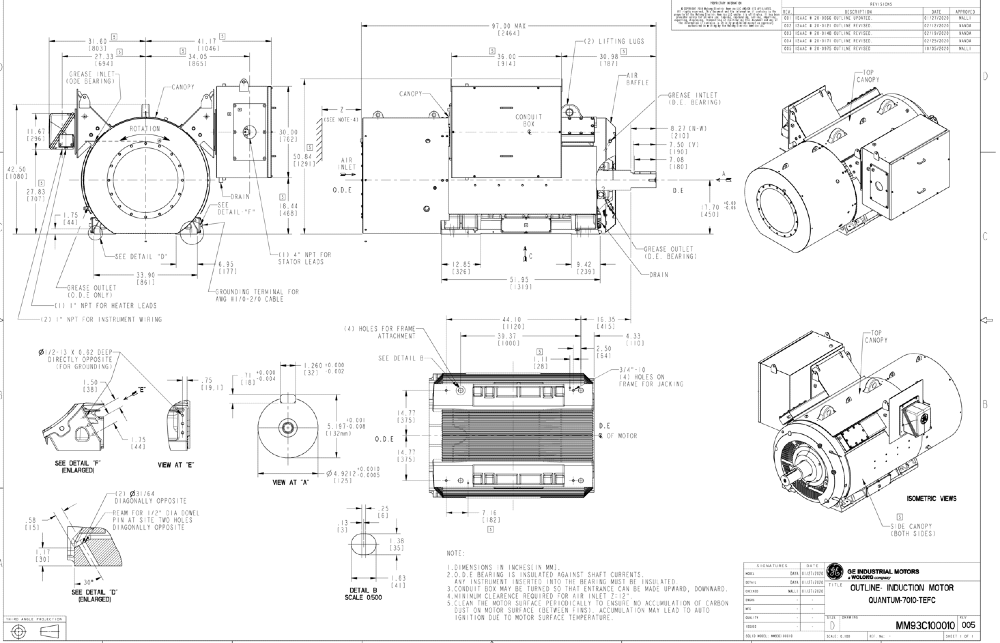 516 HP HP/6900V/46 RPM /895 RPM/F1/TEFC/MEDIUM VOLTAGE/FRAME 7010/ HORIZONTAL/5KG701SAK421