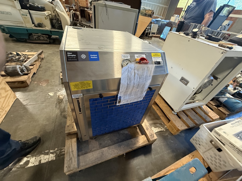 1 Ton, Koolant Koolers #JHI-1000-M, stainless portable process chiller, 12,000 BTU, 460 V., 3-ph, unused 2019