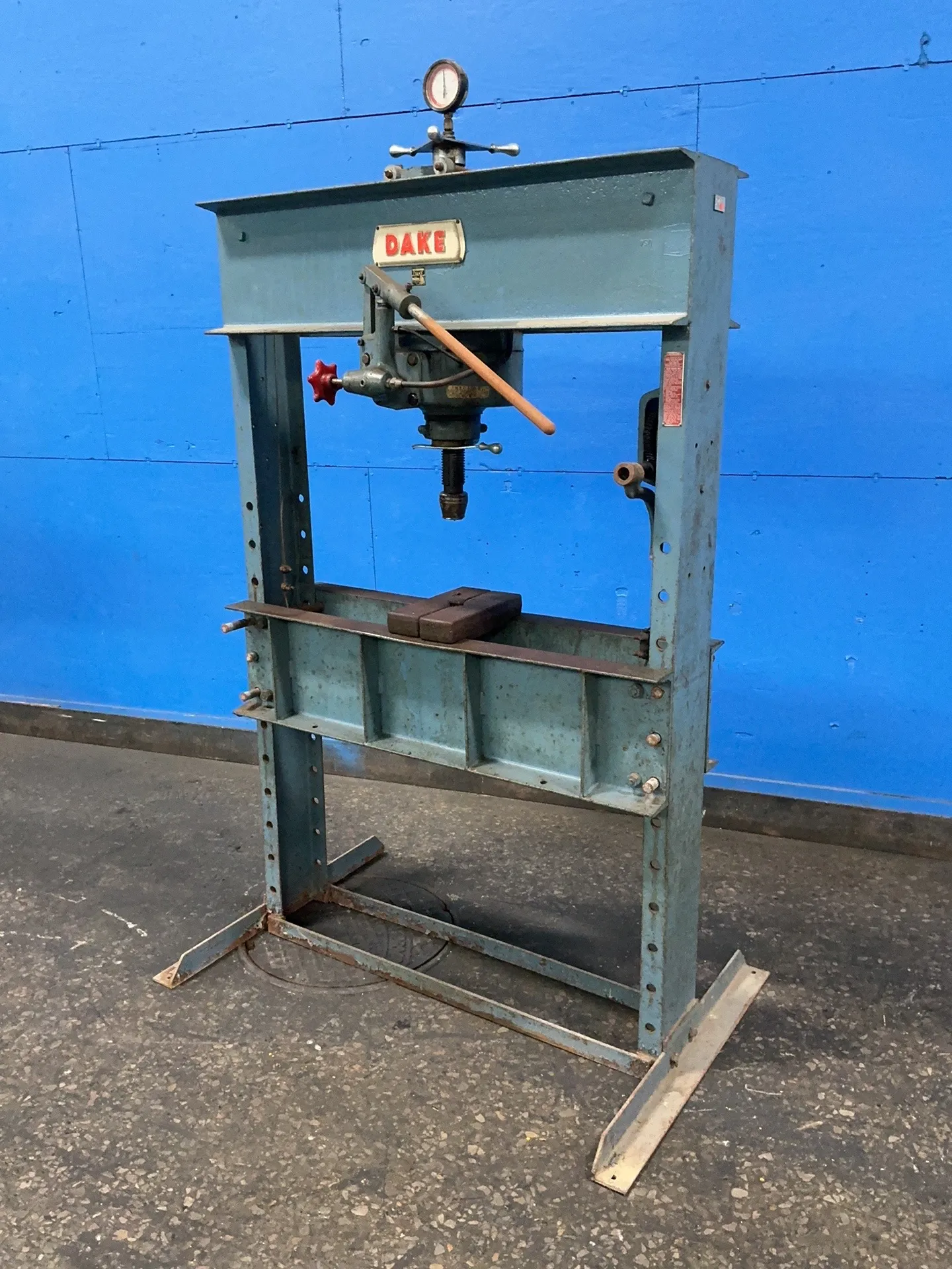 75 Ton, Dake #75H, Hydraulic H-Frame Shop Press