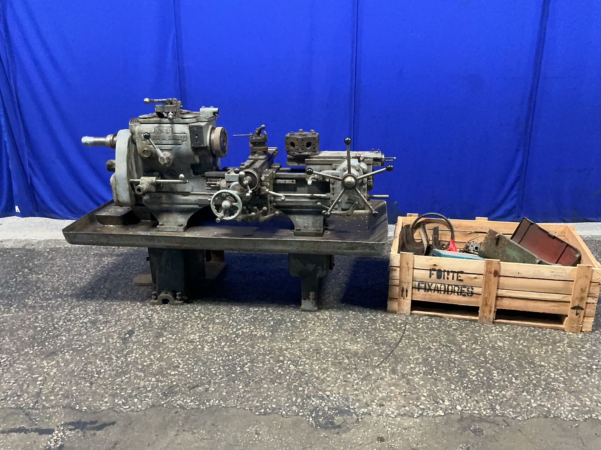 16" x 17" Warner & Swasey #No.3, Turret Lathe, 6 position tool head, 1.5" bore
