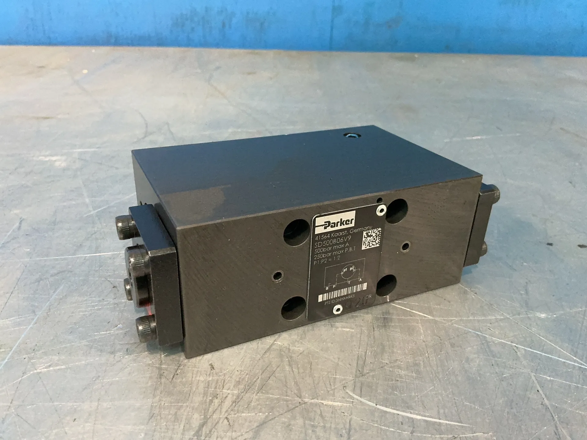 Parker #SD-500B06V9, Solenoid Valve, 500 bar