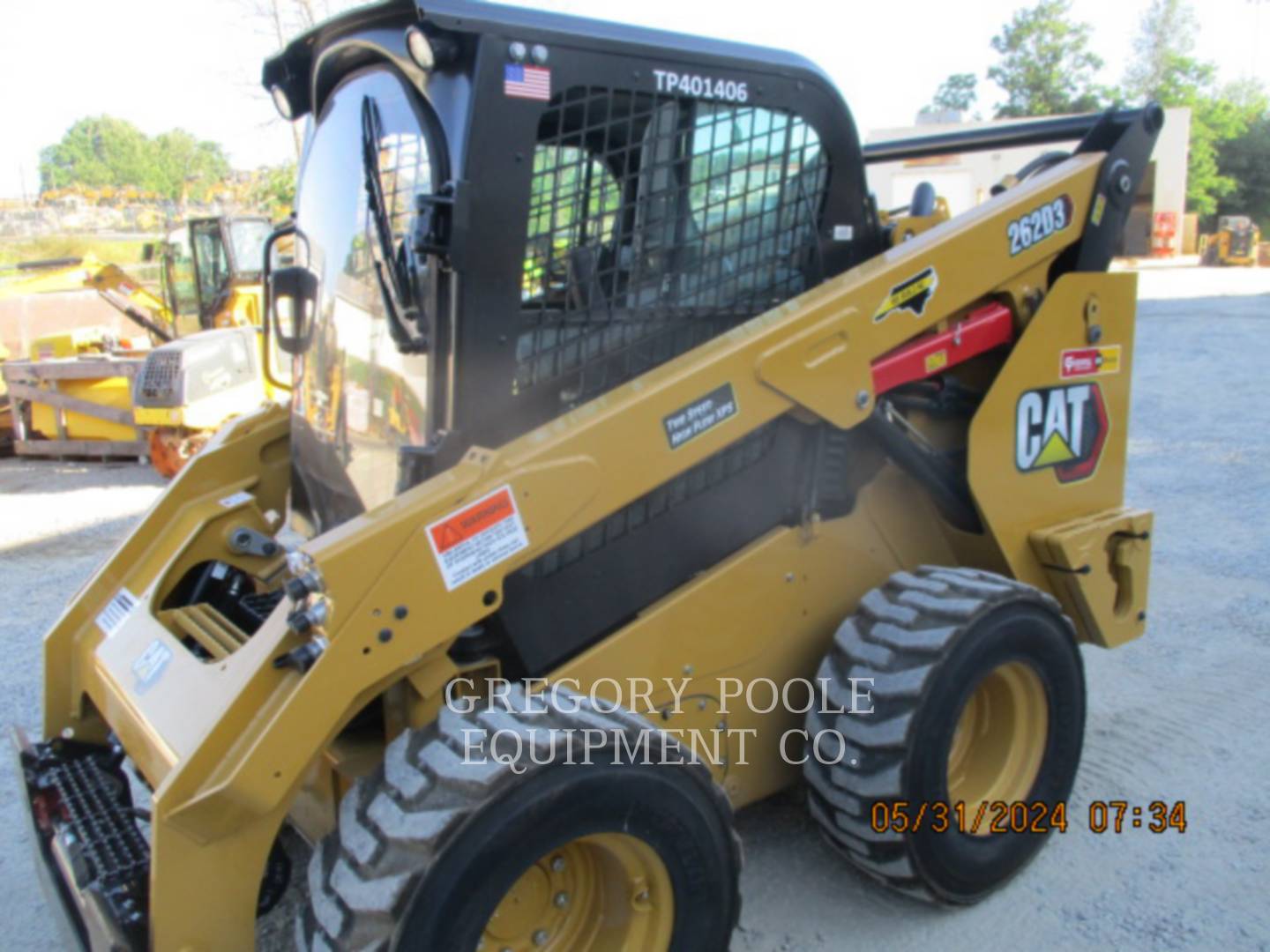 Cat 262D3, Skid Steer Loader, 2176 hours, S/N: TP401406, 2023