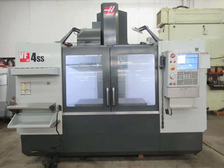 Haas #VF-4SS, CNC vertical machining center with rotary, Haas MainCon Control, 50" X, 20" Y, 25" Z, 12000
