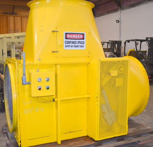 44" Clarkes #CWP-45LP, Abort Gate, automatic reset, 40" inlet, 40" top outlet, 42" x 42" inside box