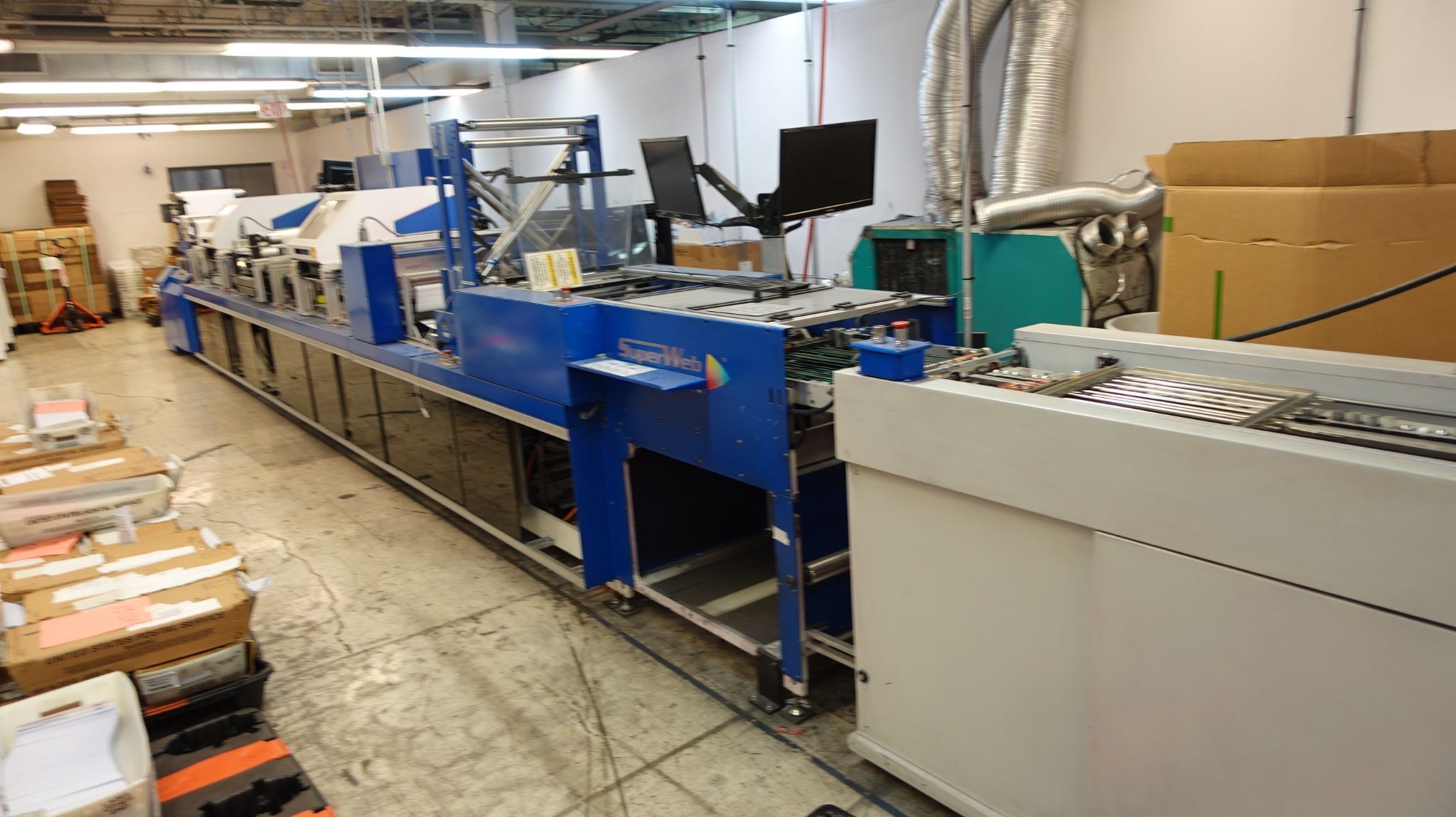 SuperWeb #WEBJet-200D, digital inkjet web press, full color duplex, Memjet, 20.5" web width, 17.5" print