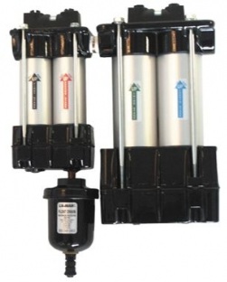 La-Man #SAM-050, SuperStar .01 micron air drying system, 4 stage, 50 CFM, 1/2" NPT, automatic float drain